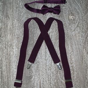 Toddler Bow Tie and Suspender Set